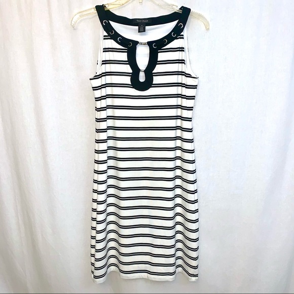 White House Black‎ Market Sleeveless Striped Dress - Picture 1 of 7
